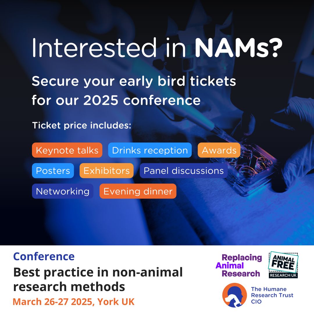 Best Practice In NonAnimal Research Methods; 2627 March 2025, York